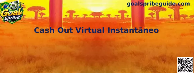 Interface dinâmica ilustrando o recurso de Cash Out Virtual Instantâneo no título Goal Spribe